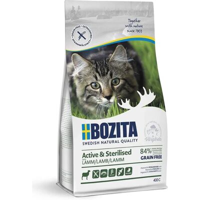 Bozita Kornfritt tørrfôr med lam for aktive og steriliserte katter - 400g Bozita Kornfritt tørrfôr med lam for aktive og steriliserte katter - 400g