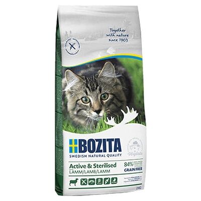 Bozita Lamb Grain-Free Active & Sterilised Cat Food - 2kg Bozita Lamb Grain-Free Active & Sterilised Cat Food - 2kg
