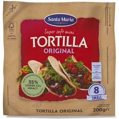 Santa Maria - Original Small - 8 kpl - Vehnä - Tortilla Santa Maria - Original Small - 8 kpl - Vehnä - Tortilla