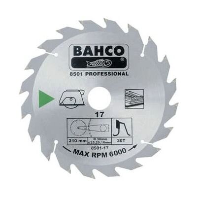 Bahco 8501-13 Kreissägeblatt - 184mm, 24 Zähne - Holzschnitt Bahco 8501-13 Kreissägeblatt - 184mm, 24 Zähne - Holzschnitt