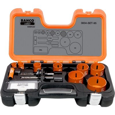 Bahco 3834-SET-95 Ensemble de scies-cloches - 16-64mm - Publicité Bahco 3834-SET-95 Ensemble de scies-cloches - 16-64mm - Publicité