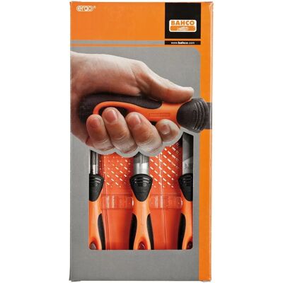 Bahco 1-479-08-1-2 Ergonomisches Feilenset - Flach, Halbrund, Rund, Kabinettrasp - 8 Zoll Bahco 1-479-08-1-2 Ergonomisches Feilenset - Flach, Halbrund, Rund, Kabinettrasp - 8 Zoll