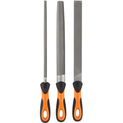 Bahco 1-473-10-2-2 Ergo File Set - 3-Piece, Multi-Colour Bahco 1-473-10-2-2 Ergo File Set - 3-Piece, Multi-Colour