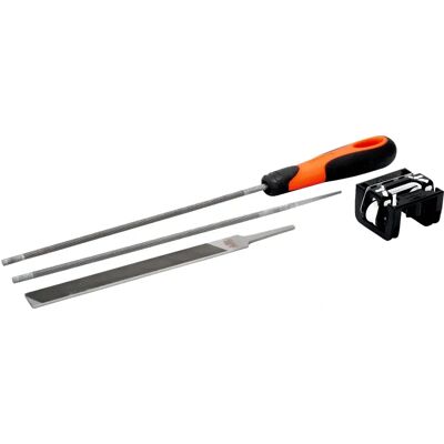 Kit de limas para motosserra Bahco - Pegador ergonômico - 200mm - Kit de limas Kit de limas para motosserra Bahco - Pegador ergonômico - 200mm - Kit de limas