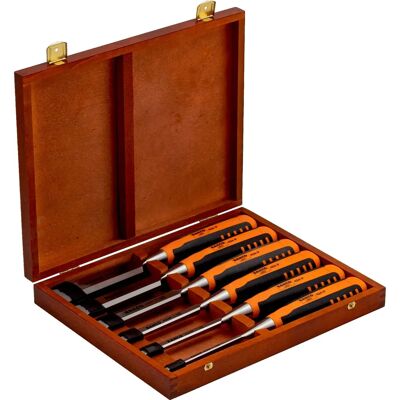 Zestaw dłut skośnych Bahco 424P-S6 - 6 szt. Zestaw dłut skośnych Bahco 424P-S6 - 6 szt.