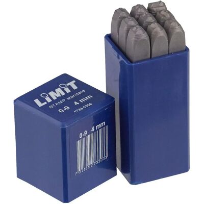 Zestaw Stemplami Limit - Stal, Metal - 3mm Numery Zestaw Stemplami Limit - Stal, Metal - 3mm Numery