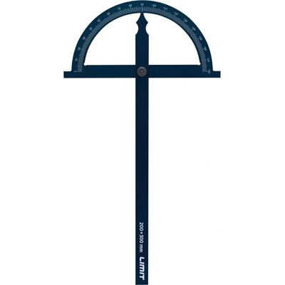 Limit Aluminiowa Linijka Kątownicowa - 200x300MM - Zatrzask 0-180° - Narzędzie Pomiarowe Kątów Limit Aluminiowa Linijka Kątownicowa - 200x300MM - Zatrzask 0-180° - Narzędzie Pomiarowe Kątów