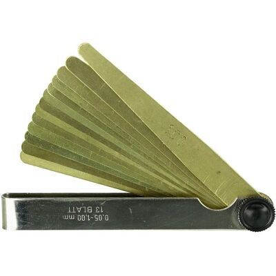 Brand Model - 13 Messingblätter Fühllehre - Feeler Gauge Set Brand Model - 13 Messingblätter Fühllehre - Feeler Gauge Set