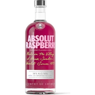Absolut Raspberri 38% - 0,7l - Publicité Absolut Raspberri 38% - 0,7l - Publicité