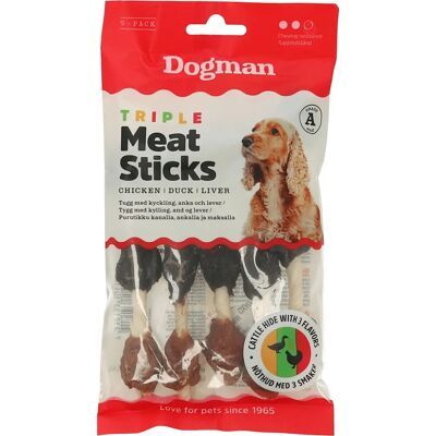 Dogman - Triple Meat Sticks - Hähnchen - Hundesnack Dogman - Triple Meat Sticks - Hähnchen - Hundesnack