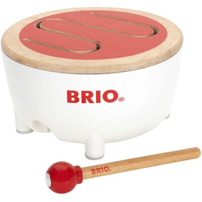 BRIO 30181 Dřevěný Tambur - Hudební Hračka pro Děti BRIO 30181 Dřevěný Tambur - Hudební Hračka pro Děti