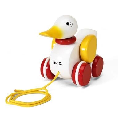 BRIO 30323 Juguete de empujar y tirar - Pato Blanco BRIO 30323 Juguete de empujar y tirar - Pato Blanco