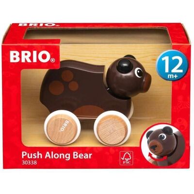 Brio Brauner Lauflernwagen für Kleinkinder - Motorik - 12 Monate+ Brio Brauner Lauflernwagen für Kleinkinder - Motorik - 12 Monate+