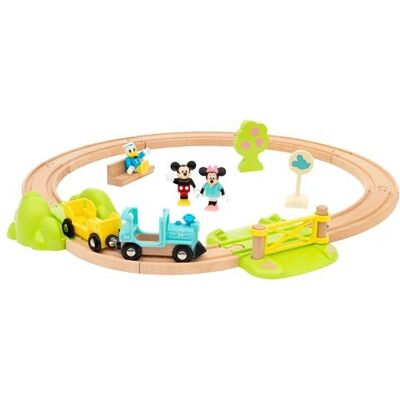 Set de train Mickey Mouse de Brio - Voies en bois et accessoires Set de train Mickey Mouse de Brio - Voies en bois et accessoires
