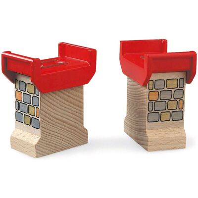 Set di Supporti Rossi Brio - Supporto per Treno - Costruzione Creativa Set di Supporti Rossi Brio - Supporto per Treno - Costruzione Creativa