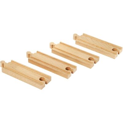 Trilhos de trem BRIO - 4 peças retas - Seguro para crianças Trilhos de trem BRIO - 4 peças retas - Seguro para crianças
