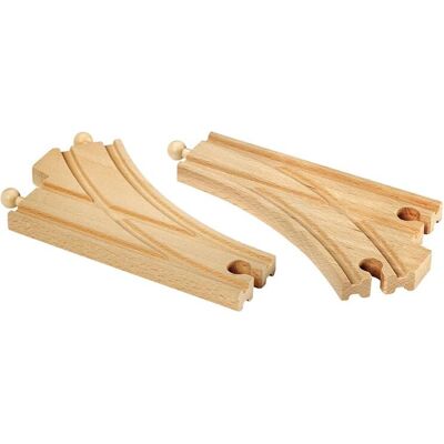 Brio Binari Curvi di Cambiamento - Accessorio Ferroviario in Legno Brio Binari Curvi di Cambiamento - Accessorio Ferroviario in Legno