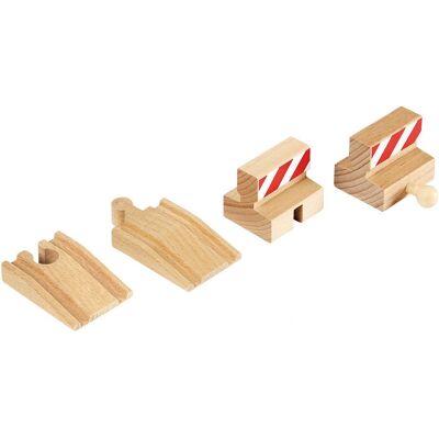 BRIO 7312350333855 Spooronderdeel - Uitbreidbaar houten spoorwegaccessoire BRIO 7312350333855 Spooronderdeel - Uitbreidbaar houten spoorwegaccessoire