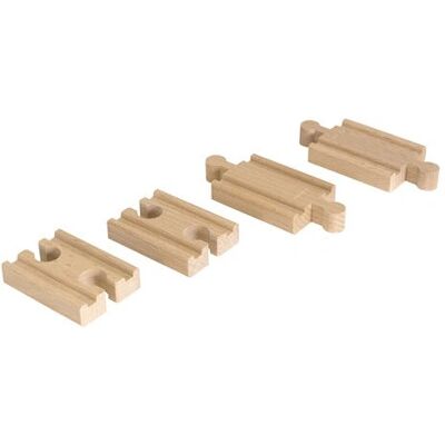 BRIO Mini Trilhos Retos - Conjunto de trilhos de madeira BRIO Mini Trilhos Retos - Conjunto de trilhos de madeira