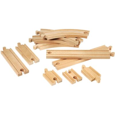 Brio - Conjunto de expansão de comboio de madeira - 11 peças Brio - Conjunto de expansão de comboio de madeira - 11 peças