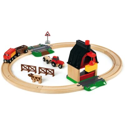 BRIO Bauernhof Eisenbahn Set - Holz Zug mit Tieren & Zubehör BRIO Bauernhof Eisenbahn Set - Holz Zug mit Tieren & Zubehör