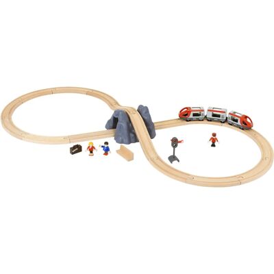 BRIO Modèle 33773 Ensemble de Départ Chemin de Fer en Bois - Publicité BRIO Modèle 33773 Ensemble de Départ Chemin de Fer en Bois - Publicité