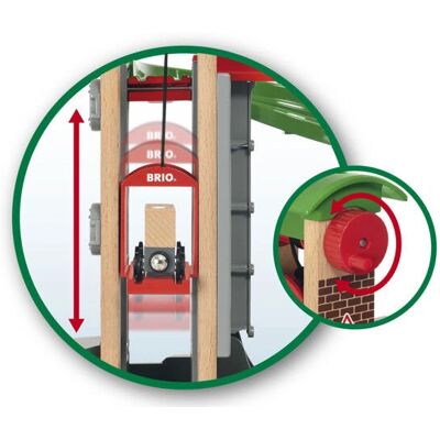 Brio Large Warehouse Set with Elevator - Play Vehicle & Track Brio Large Warehouse Set with Elevator - Play Vehicle & Track