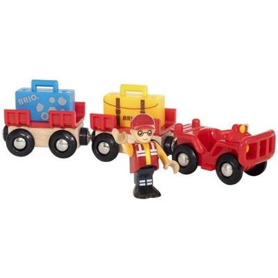 Pièce de Modèle BRIO - Chariot à Bagages pour Aéroport pour Trains en Bois - Publicité Pièce de Modèle BRIO - Chariot à Bagages pour Aéroport pour Trains en Bois - Publicité