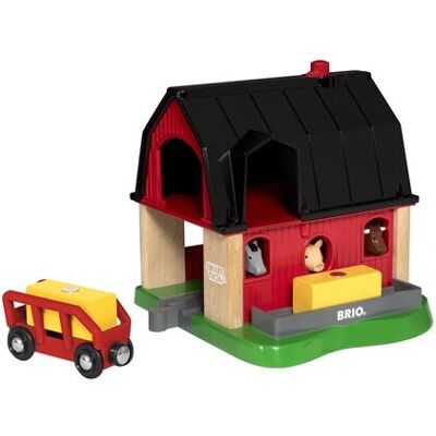 Brio 53.033.936 - System kolei Smart Tech - Stodoła - Klocki budowlane Brio 53.033.936 - System kolei Smart Tech - Stodoła - Klocki budowlane