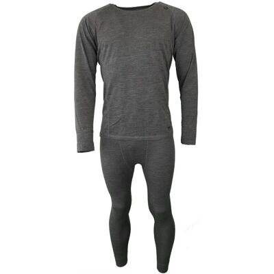 Accezzi Merino - Ullunderställ - Grå Melange - Herr Accezzi Merino - Ullunderställ - Grå Melange - Herr