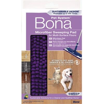 Bona Lila Mikrofasermopp-Pad - Mop- Zubehör für Holzböden & Fliesen Bona Lila Mikrofasermopp-Pad - Mop- Zubehör für Holzböden & Fliesen