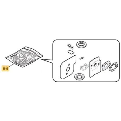 GGP - 118550730/0 - Kit giunti motore - Ricambio GGP - 118550730/0 - Kit giunti motore - Ricambio