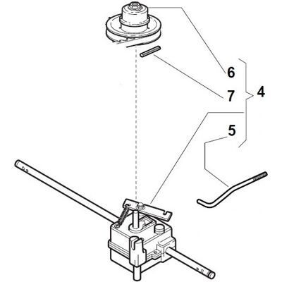 Caja de tracción GGP - NTL 534 WTR 4S/4 - Pieza para cortacésped Caja de tracción GGP - NTL 534 WTR 4S/4 - Pieza para cortacésped