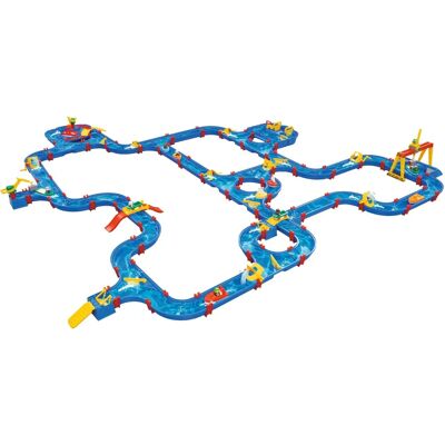 Set acquatico AquaPlay Gigaset - Grande sistema di canali d'acqua blu Set acquatico AquaPlay Gigaset - Grande sistema di canali d'acqua blu