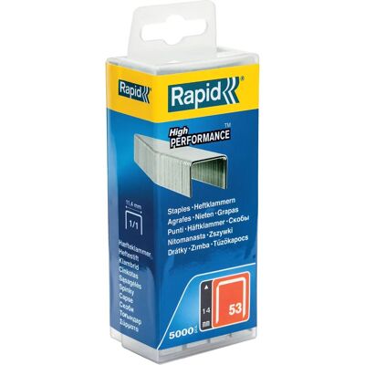 Rapid No.53 Staples - 12mm Legs - 5000 pcs Rapid No.53 Staples - 12mm Legs - 5000 pcs