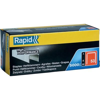 Agrafes Rapid N°53 4mm Acier - Pour Textiles & Étiquettes - Publicité Agrafes Rapid N°53 4mm Acier - Pour Textiles & Étiquettes - Publicité