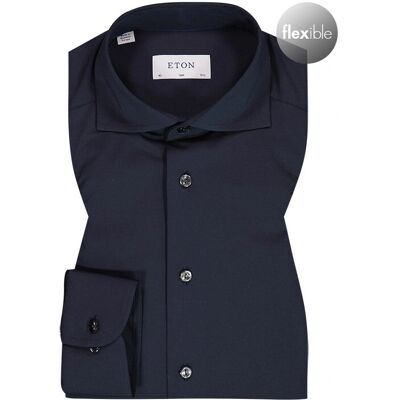 Eton Herren Hemd Blau Mikrofaser Slim Fit Eton Herren Hemd Blau Mikrofaser Slim Fit