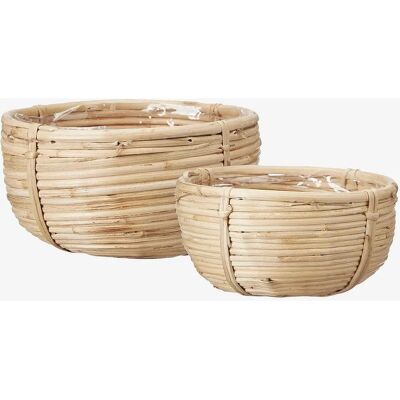 Wikholm Form - Bodil S/2 - Beige - Ø16 Ø13.5 cm - Planter Wikholm Form - Bodil S/2 - Beige - Ø16 Ø13.5 cm - Planter
