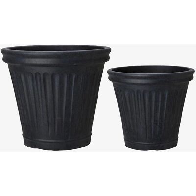 Wikholm Form Demeri Planter - Sæt af 2 - Sort Wikholm Form Demeri Planter - Sæt af 2 - Sort