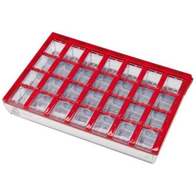 Nordic Generic Brands Rød Medisinorganisator 155x102x25mm - Medisinorganisator Nordic Generic Brands Rød Medisinorganisator 155x102x25mm - Medisinorganisator