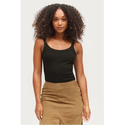 Gina Tricot - Basic Rib Singlet - Schwarz - 38/40 Damen Top Gina Tricot - Basic Rib Singlet - Schwarz - 38/40 Damen Top