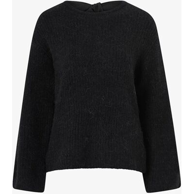Gina Tricot - Strikket sweater med sløjfe - Sort - Sweater Gina Tricot - Strikket sweater med sløjfe - Sort - Sweater