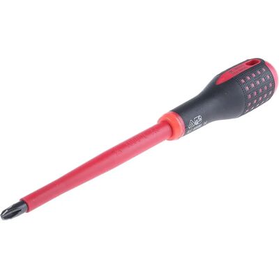 Chave de fenda isolada PH3 Bahco - 150mm - Pegador ergonômico - Certificado VDE Chave de fenda isolada PH3 Bahco - 150mm - Pegador ergonômico - Certificado VDE
