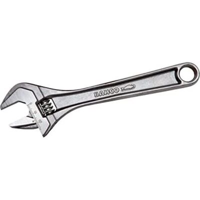 Bahco Regulowana klucz płaski - 20 mm, chromowany, 155 mm - Pakiet przemysłowy Bahco Regulowana klucz płaski - 20 mm, chromowany, 155 mm - Pakiet przemysłowy