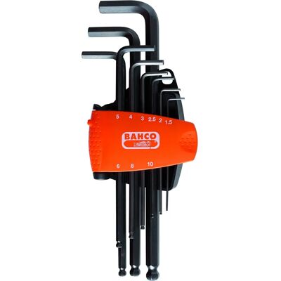 Bahco Set met Inbussleutels met Bolkoppeling - Metrisch, Compacte Houder Bahco Set met Inbussleutels met Bolkoppeling - Metrisch, Compacte Houder