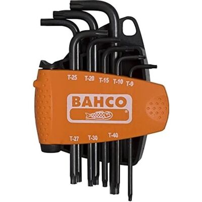 Bahco Modelo BE-8675 - Conjunto de chaves de fenda Torx de segurança Bahco Modelo BE-8675 - Conjunto de chaves de fenda Torx de segurança
