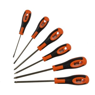 Zestaw śrubokrętaków Bahco 600 seria - 6 sztuk SL/PH/PZ Zestaw śrubokrętaków Bahco 600 seria - 6 sztuk SL/PH/PZ