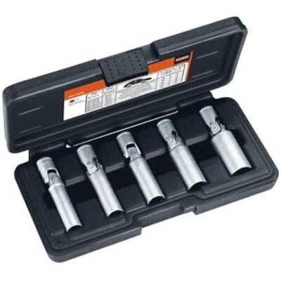 Kit di bussole Bahco per candelette - 5 pz, 12 punti Kit di bussole Bahco per candelette - 5 pz, 12 punti