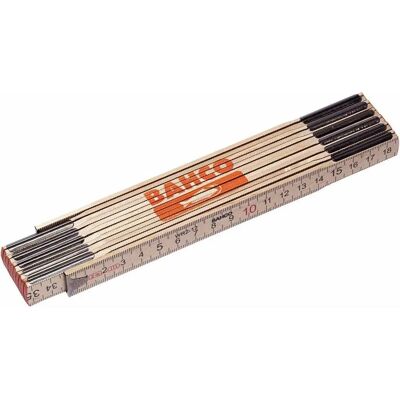 Bahco 200cm houten vouwmeter - Meetinstrument Bahco 200cm houten vouwmeter - Meetinstrument