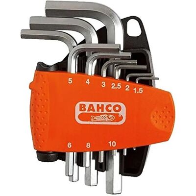 Bahco BE-9878 Hex L-Key Set - 9 Pieces Bahco BE-9878 Hex L-Key Set - 9 Pieces